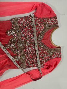 Elegant Pink Embroidered Anarkali