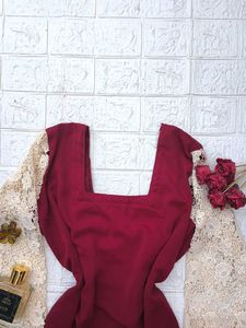Corset Back Lace-Sleeve Kurti🎀