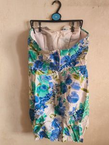 Bustier floral dress