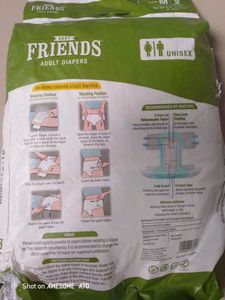 Friends Adult Diapers - Unisex M (2 Count)