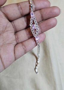 Sparkling Pink & Silver Bracelet