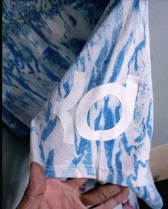 Sky Blue Dye Cotton Nike Basketball KD Tshirt