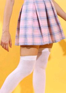 Mini Gathered Or Pleated Flared Skirt