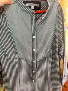 2 time worn Annabelle Striped Button-Down Shirt