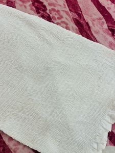 White Off-Shoulder Bodycon Dress (Free Gifts)