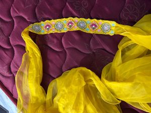 Charming Yellow Ethnic Dress Haldi