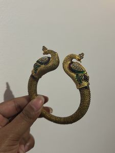 Peacock Gold Press Bracelet