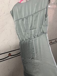 Silverish Green Dress.
