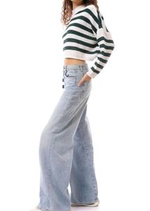 Striped Cropped Sweater