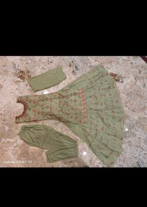 Floral Print Kurti with Lagging Pants
