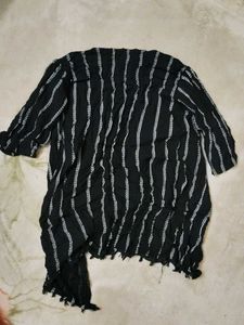 Striped Black Cover-up