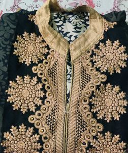 Embroidered Black & Gold Tunic
