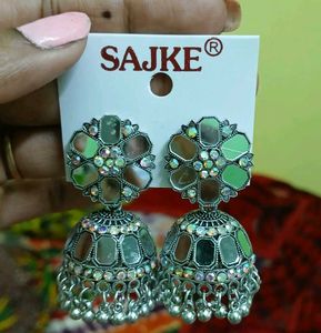 Silver Jhumka Earrings😍💫