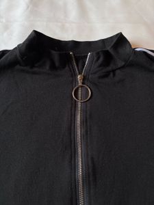 Black Zipper Top