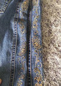 Embroidered Flare Jeans