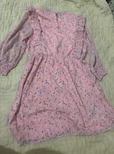 Pink Floral Dress