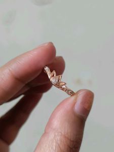 Delicate Kamal Floral Ring