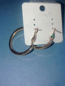 Pretty Earrings Silver And Golden One Pair 100 Rup