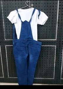Brand New Jumpsuit With White T-shirt