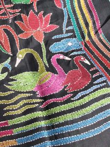 Exclusive Kanthstitch Saree