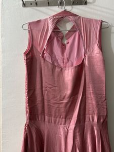Rose Pink Ethnic Gown/one Piece