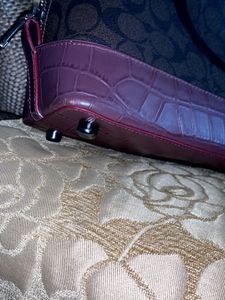 Coach Handbag Croc Leather