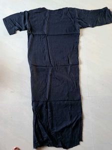Black Embroidered Kurti Suit