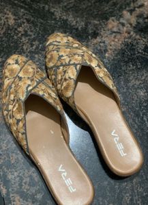Floral Embroidered Flats
