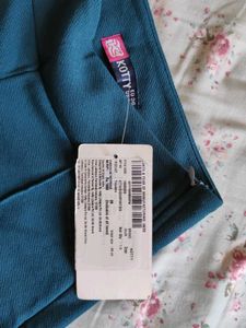 Teal High-Waisted Trousers