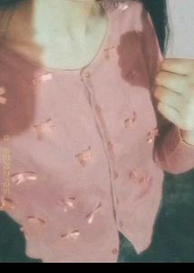 Bow Style Top Cardigan conquette to