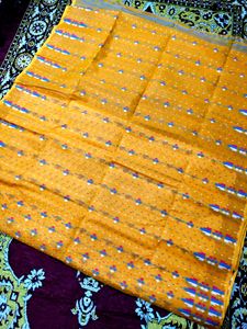 Cotton Jamdani Saree Without Blouse Piece
