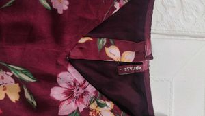 Floral Maroon Top