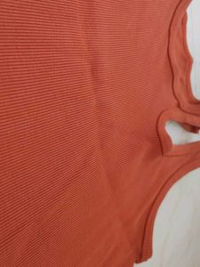 Trendy Orange Tank Top