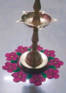 Floral Rangoli Circle