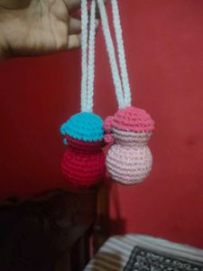 2 Crochet Spiderman Keychain