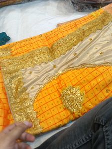 Elegant Embroidered Saree