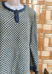 Patterned Long Sleeve  Sweater