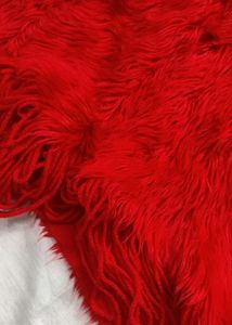 Royal Red Softest Fur Cape.