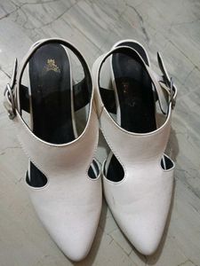 Elegant White Heels