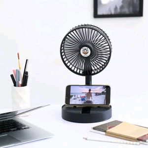 Mini Portable Folding Rechargeable Fan Stand