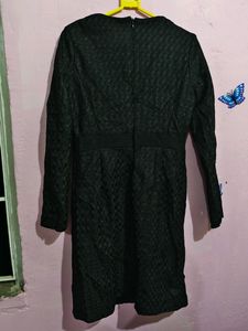 New Black Midi Net Dress For Women