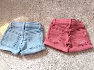 Cute Denim Shorts Set hot pant (combo of 2)