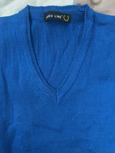 Blue V-Neck Sweater