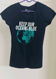 Dark Blue Tee | Tight Fit