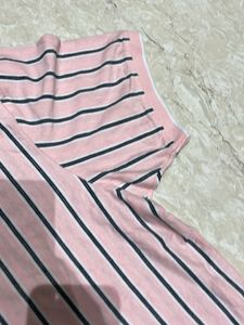 Striped Pink Polo Shirt
