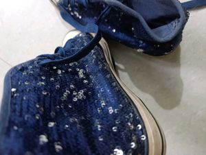 Sequined Double Shade Embellished Sneakers