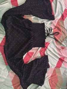 Polka Dot Bell Sleeve Top