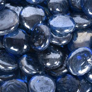 Glossy Blue pebbles(pack of 40)