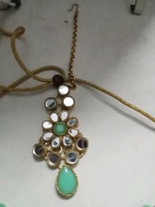 Mint Green Kundan Jewelry Set