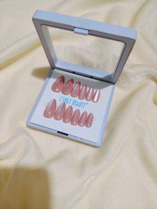 Pink Bow Press-On Nails